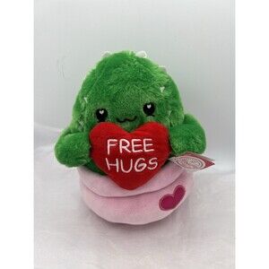 Destination Holiday Cactus Plush 9" NWT Free Hugs Heart Valentine Stuffed Toy